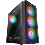 Rampage Compact 750W 80+ Br 4X12CM Rgb Fan Atx Tempered Glass 2xusb2.0/1xusb3.0 Siyah Mıd Tower Gaming Kasa