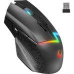 Rampage DROP M3 V2 24000 DPI 3311 Sensor Siyah RGB Şarjlı Kablosuz 80 Milyon Huano Switch Gaming Oyuncu Mouse