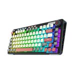 Rampage Eira Transparan Hot Swap 2.4g + Bt Wireless Rgb Gasket Oil Switch Türkçe Q Mekanik Klavye siyah