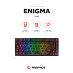 Rampage Enıgma 75 Rgb Aydınlatmalı Red Switch Kompakt Dizilim Gaming Mekanik Oyuncu Klavyesi - Siyah