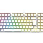 Rampage Enigma Beyaz USB RGB Aydınlatmalı Red Switch Tam Türkçe 1800 Kompakt Dizilim Gaming Mekanik Klavye