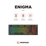 Rampage Enıgma Rgb Aydınlatmalı Red Switch Tam 1800 Kompakt Dizilim Gaming Mekanik Oyuncu Klavyesi - Siyah