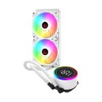 Rampage Helıos C15 Beyaz 12CM Fan Sıcaklık Göstergeli Intel LGA1700/AMD AM5 ARGB Güçlü Soğutma - Altın