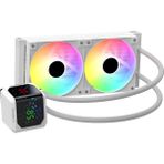 Rampage Helıos D24 12CM Fan Sıcaklık Göstergeli Intel LGA1700/AMD Am5 Argb 240MM Sıvı Soğutmalı Cpu Fan Beyaz