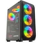 Rampage Hollow 650 W 4x12 cm ARGB Fan Temperli Cam Yan Panel ATX Gaming Kasa