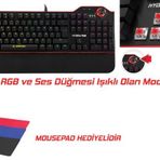 Rampage Hydra R6 Full Color Rgb Led Gaming Pro Red Switch Aluminy