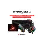 Rampage Hydra R6 Siyah Blue Switch Stormy Siyah Kulaklık Makrolu Rgb Mouse Mousepad 4lü Oyuncu Set