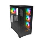 Rampage Hydra V1 Black Type-C Argb Fan + Hub E-ATX Exclusive Gaming Kasa