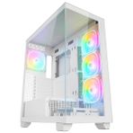 Rampage HYDRA V1 WHITE Type-C+USB3.0+USB2.0 4*ARGB Fan+Hub E-ATX Exclusive Gaming Kasa