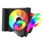 Rampage IceBlade C4 Siyah 120 mm 72CFM 2000 RPM ARGB AM5 LGA1700 Uyumlu Ledli Tüplü Sıvı Soğutmalı CPU Fan