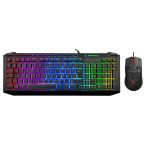 Rampage Kb-R310 Broker V2 Siyah Usb Gökkuşağı Zemin Aydınlatmalı 12800 Dpı Oyuncu Kablolu Klavye + Mouse Set