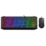 Rampage Kb-R310 Broker V2 Siyah Usb Gökkuşağı Zemin Aydınlatmalı 12800 Dpı Oyuncu Klavye + Mouse Set