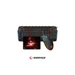 Rampage Kb-R63 Stage Makrolu Klavye Smx-R63 Rgb Mouse + Mousepad 3Lü Oyuncu Seti