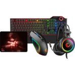 Rampage Kb-R63 Stage Makrolu Klavye Stormy Siyah Kulaklık G65 Rgb Mouse + Mousepad 4Lü Oyuncu Seti