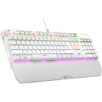 Rampage KB-R86 Umbra Beyaz USB Rainbow Aydınlatmalı Blue Switch Us Layout English Mekanik Gaming Oyuncu Klavye