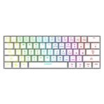 Rampage KB-RX63 B-ATOM Beyaz Bluetooth RGB Backlight Blue Switch Mekanik Q 63 Tuşlu Mini Gaming