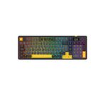 Rampage Kenpachi Ekranlı 2.4G + BT Wireless RGB Hot Swap Gasket Oil Switch Mekanik Klavye Oyuncu Klavyesi Türkçe