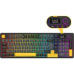 Rampage Kenpachi Ekranlı Oil Switch 2.4g+Bt+Wireless+Kablolu Rgb Hot Swap Gasket Mekanik Klavye Oyuncu Klavyesi - Standart Kenpachi