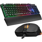 Rampage KM-RX7 Fortuna Gökkuşağı Aydınlatmalı Usb Combo Q Klavye + 6400Dpi Mouse