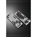 Rampage LOYAL Pro Beyaz/Gri 3 BT + 2.4 IPS Ekranlı Red Switch RGB Mekanik Kablosuz Klavye