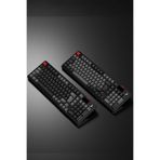 Rampage LOYAL Pro Gri/Siyah 3 BT + 2.4 IPS Ekranlı Red Switch RGB Mekanik Kablosuz Klavye