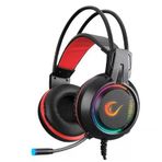 Rampage Lunatic Pro Rm-K25 Kırmızı Rgb 7.1 Usb Kablolu Kulak Üstü Oyuncu Kulaklığı-Ambalaj Hasarlı (Sıfır Kondisyonda)