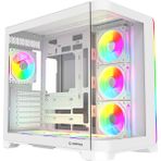 Rampage Lyron Kumandalı 7*12CM Argb Fan+Kontrolcü Pwm Fanlı Atx/m-Atx Beyaz Oyuncu Kasası - Yok
