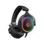 Rampage Onyx-S Siyah USB 7.1 Version Rgb LED + Ses Kontrollü Oyuncu Kulaklığı Siyah
