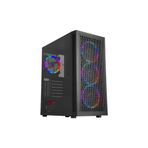 Rampage Platıno 4 Ad. 12cm Rainbow Fanlı 600w 80 Plus Bronze Temper Camlı Mesh Panel Gaming PC Kasası