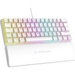 Rampage Plower Ally K11 Beyaz 12 Işık Modlu Mekanik Bilek Destekli Blue Switch Gaming Oyuncu Klavye