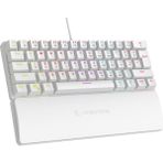 Rampage Plower K60 Mini Oyuncu Klavyesi Mekanik Klavye Bilek Destekli Blue Switch Gaming Klavye Oyuncu Klvye - Beyaz