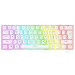 Rampage Radiant K11 Mekanik Klavye Type-C Bağlantı RGB Puding Tuş Blue Switch US Gaming Oyuncu Klavye