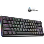 Rampage Rebel Siyah Low Profile Blue Switch Us Layout Rainbow Mekanik Gaming Oyuncu Klavye - Siyah Blue Switch