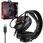 Rampage Rm-K18 Double Kablolu Oyuncu Kulak Ustu Kulaklik Usb Mikrofonlu Ledli Ps4 Uyumlu