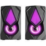 Rampage RMS-G19 2.0 5 Watt LED Işıklı Siyah Multimedia Spea