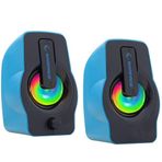 Rampage RMS-G7 Mavi Ledli 2.0 USB Hoparlör