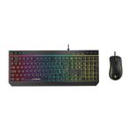 Rampage Seraphic KM-R57 Siyah RGB Kablolu Oyuncu Mekanik Klavye Mouse Seti