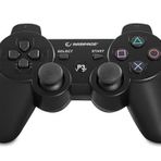 Rampage SG-RPS3 Siyah PS3 Bluetooth Kablosuz Oyun Kolu, Çift Titreşimli Joypad, Analog Dual Shock 12 Tuşlu Gamepad, PlayStation 3 Uyumlu Şarjlı Controller, Şarj Kablosu Dahil