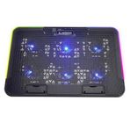 Rampage Sixpower R9 6 Fan Rgb Işıklı Telefon Tutuculu Laptop Soğutucu