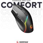 Rampage SMX-G39 COMFORT 8 Makro+Extra Atış Tuşlu( Drag Click ) 12800dpi RGB Ledli Gaming Oyuncu Mouse - Black