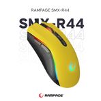 Rampage SMX-R44 Makrolu Sarı 6400 Dpı Rgb Usb Drag Click Örgü Kablo Pro Gaming Oyuncu Mouse