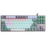 Rampage SNUG K14 Beyaz/Gri BLUE SWITCH Rainbow TKL Mekanik Gaming Oyuncu Klavye