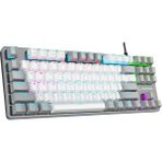 Rampage Snug K14 Beyaz/gri Red Swıtch Mekanik Gaming Oyuncu Klavye Us Layout English Rainbow Tkl - Red Swıich - Beyaz - Gri