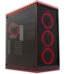 Rampage Temper Pro V5 4 Adet RGB Fan 6 Adet Rgb Şerit Tempered Glass Oyuncu Kasası