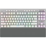 Rampage Tkl 2.4ghz+Bluetooth Kablosuz Slim Low Profile Rgb Mekanik Red Switch Türkçe Q Gaming Oyuncu Klavyesi Beyaz