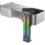 Rampage TRIM X10 Siyah Aluminyum ARGB Dikey VGA Ekran Kartı Tutucu Yüksek Performanslı Aksesuar