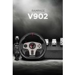 Rampage V902 Oyuncu Direksiyon Seti PC Uyumlu 3 Pedallı Oyuncu Direksiyonu ( Sadece Pc Uyumlu )