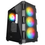 Rampage Woon Mesh 650W 80+ Bronze 4X12cm Argb Fan Temperlı Camlı Mıd-T Sıyah Oyuncu Kasası Rampage Outlet