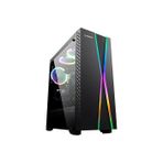 Rampage X-max Powersız 3x120 mm Rgb Fan Tempered Camlı Bilgisayar Kasa