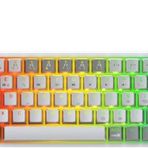 Rampage Yoru Mini Rgb Red Switch Mekanik Beyaz/Gri Type-C Kablolu Gaming Klavye